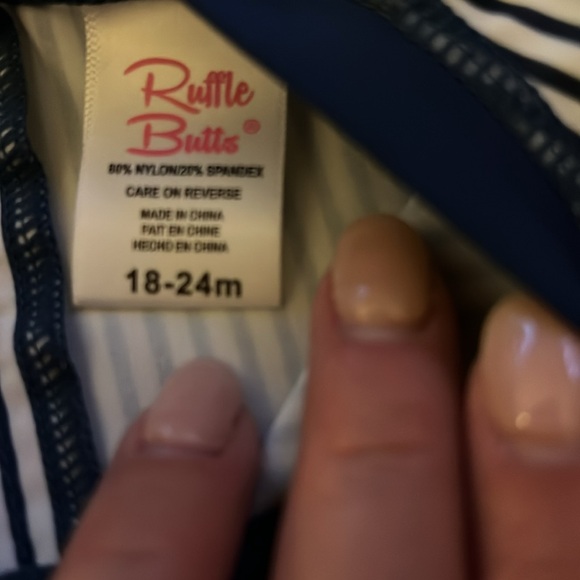 Two RuffleButts Swimsuits with UPF 50+ - Picture 2 of 4
